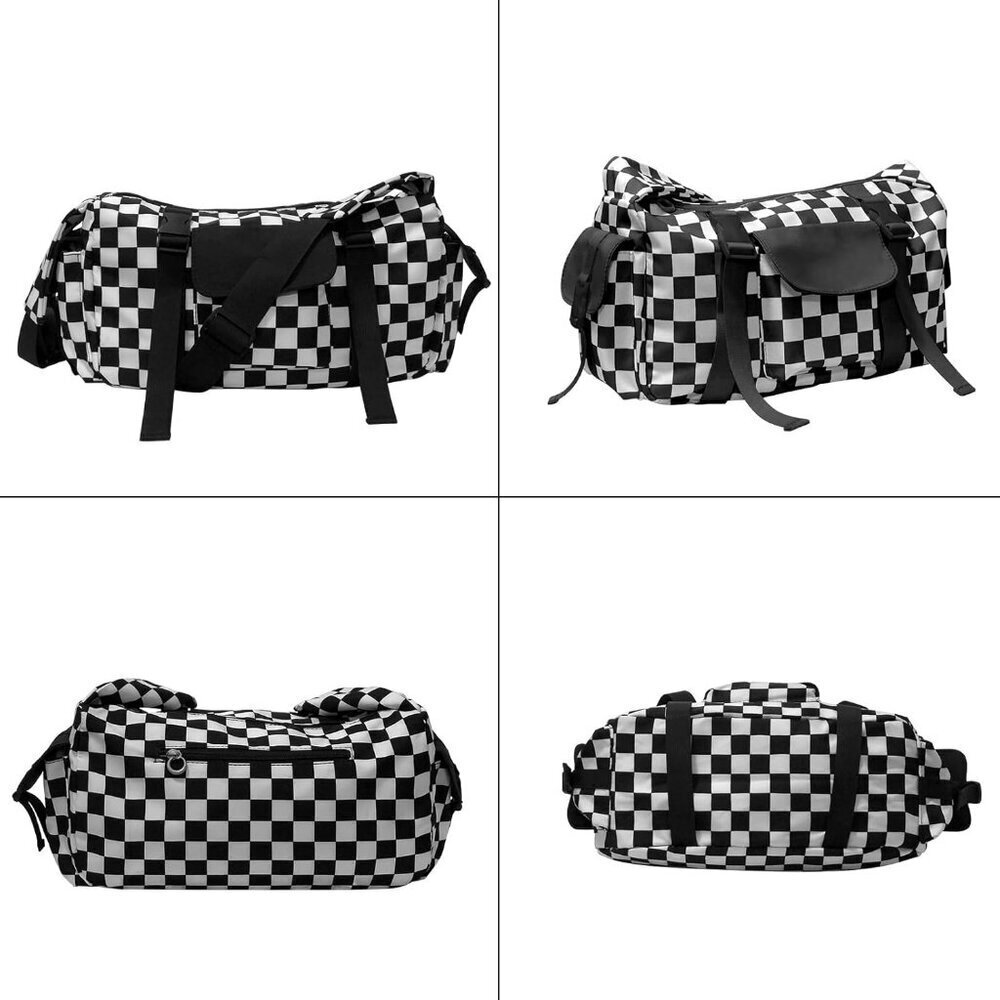 Women Crossbody Bag Nylon Small Purse with Multiple Pockets Adjustable Strap - Picture 3 of 7